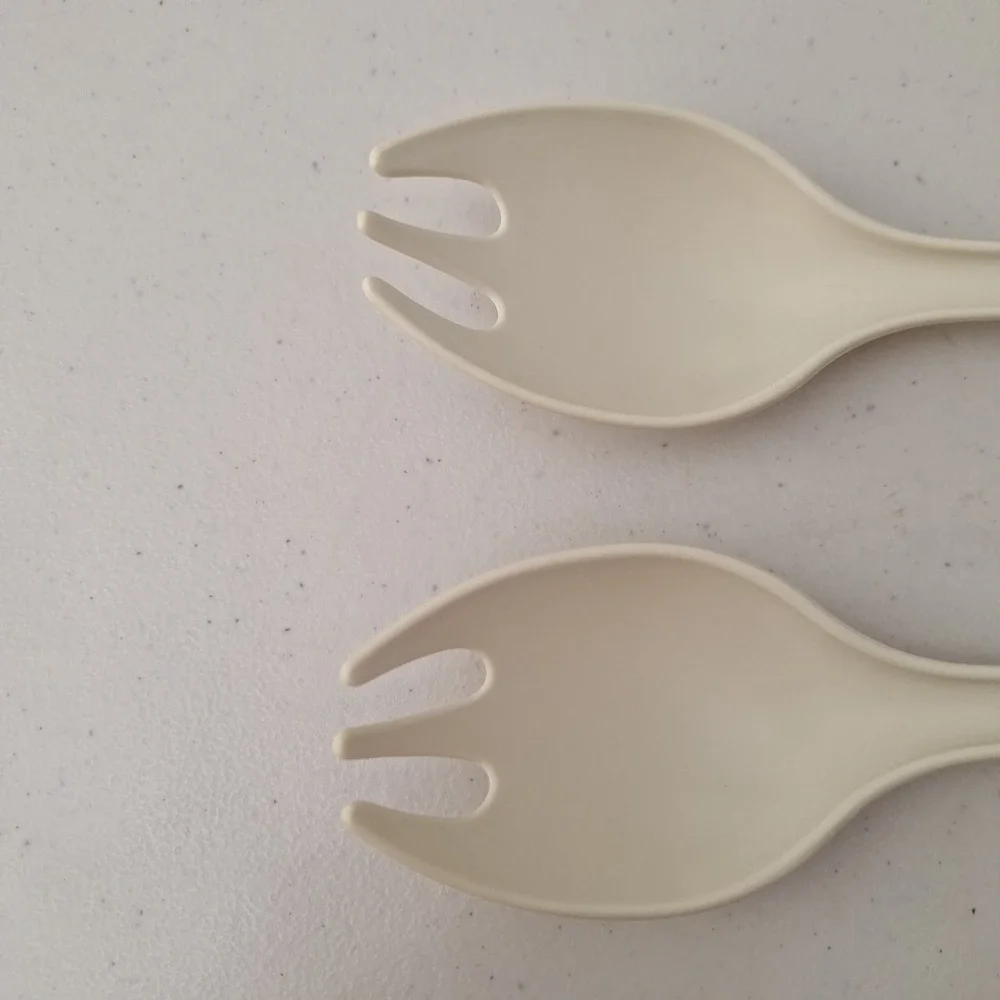 Vintage TUPPERWARE Serving Fork Spoon, Set of 2, 12